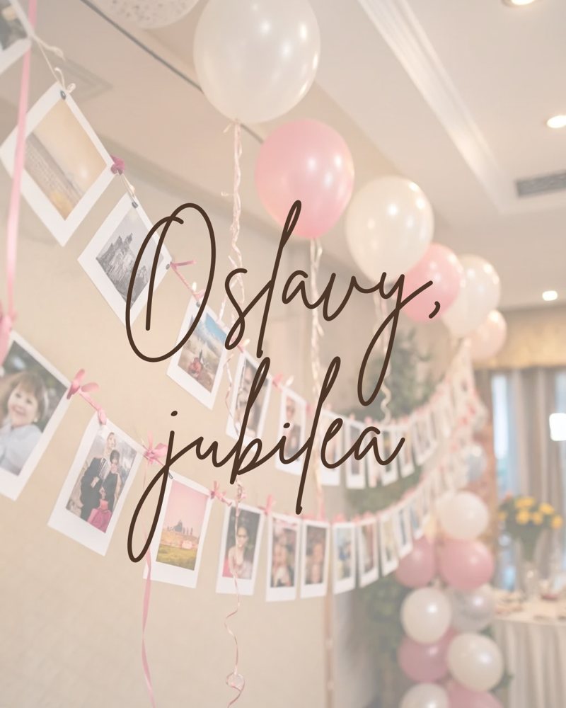 Oslavy a jubilea – výzdoba s balónky a fotkami